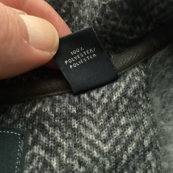 Arrow Herringbone snap front pullover fleece mens size medium - Picture 9 of 12